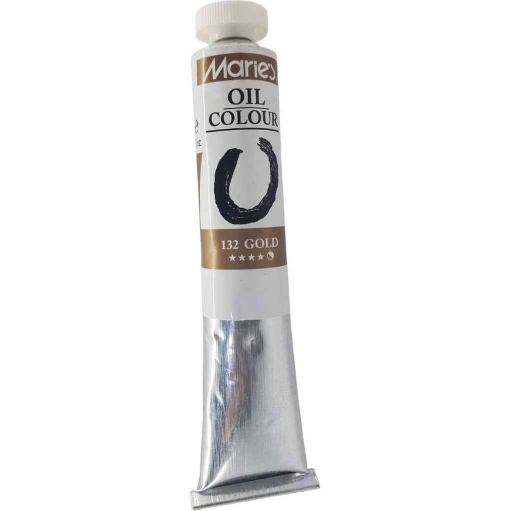 Oil Colour Paint Tube - 132 Golden - 50ml - Maries