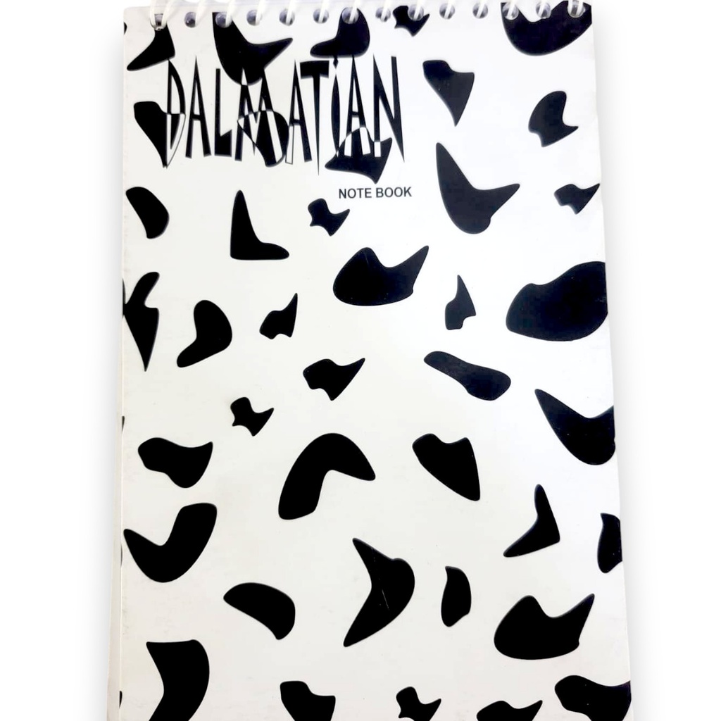 [008241977044] Dalmatian Medium Size Spiral Notebook 100 Pages