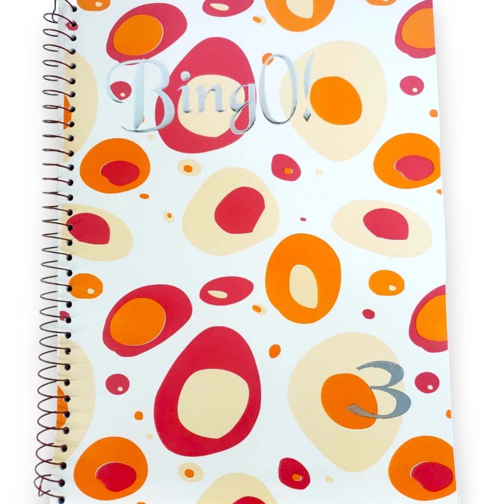 BingO A4 Size 3 in 1 Spiral Notebook 180 Pages
