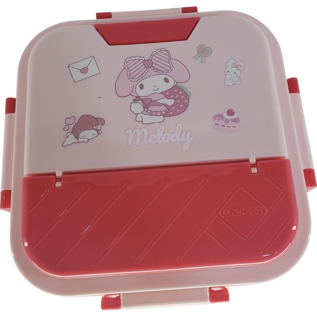 Melody Steel Lunch Box - Pink - No. A-7