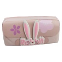 Rabbit Pencil Pouch - Peach