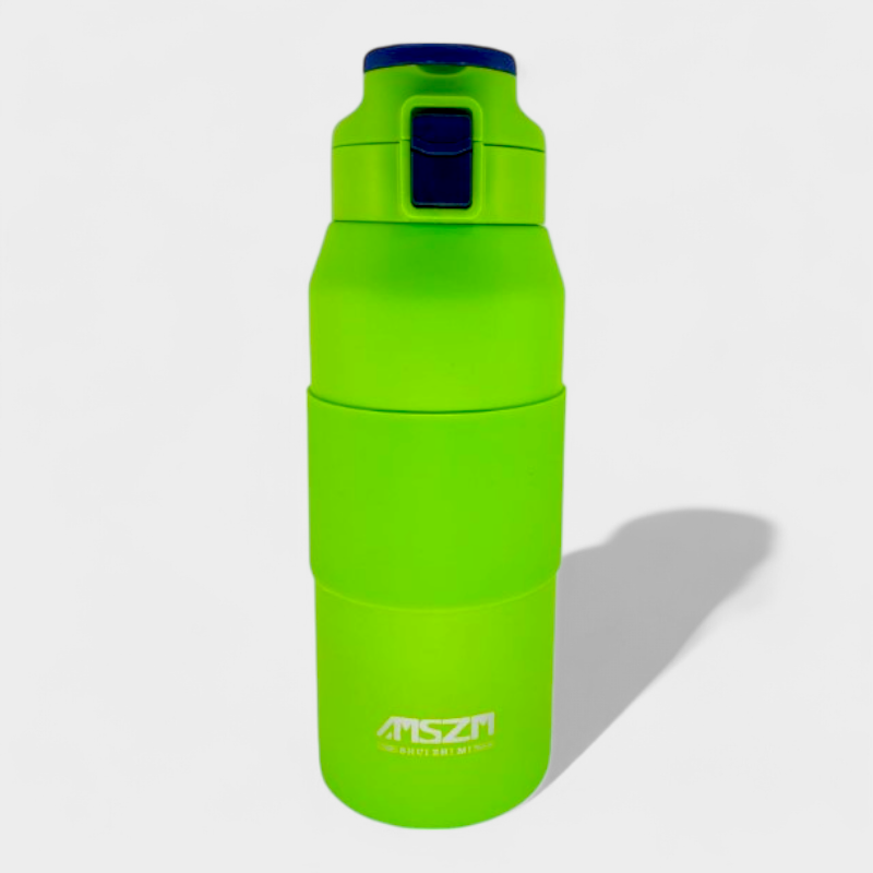 Gorgeous Stainless Steel AMSZM Water Bottle - 800 ml - Green - No. 6110