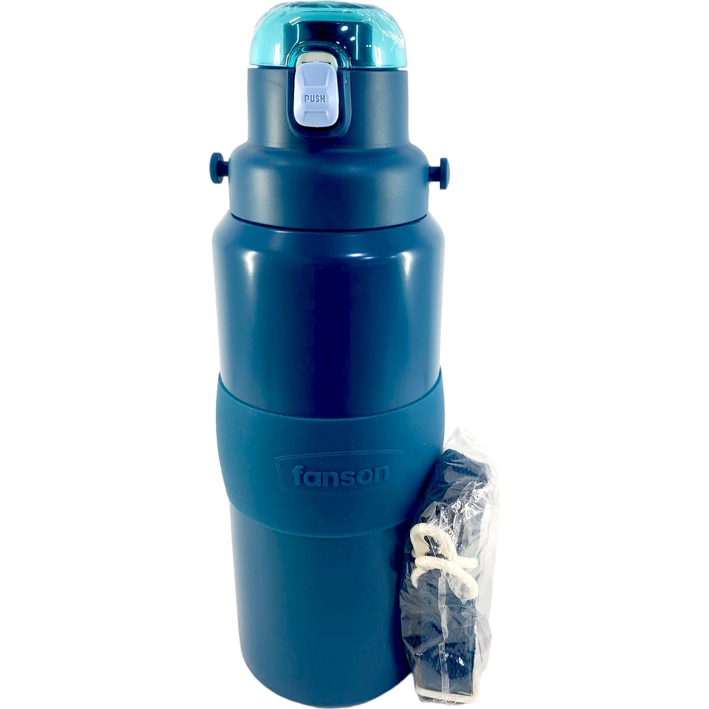Fanson Stainless Steel Water Bottle - 1000 ml - Blue - No. D-14