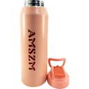 Grogeous Stainless Steel AMSZM Water Bottle - 800 ml - Peach - No. 6083
