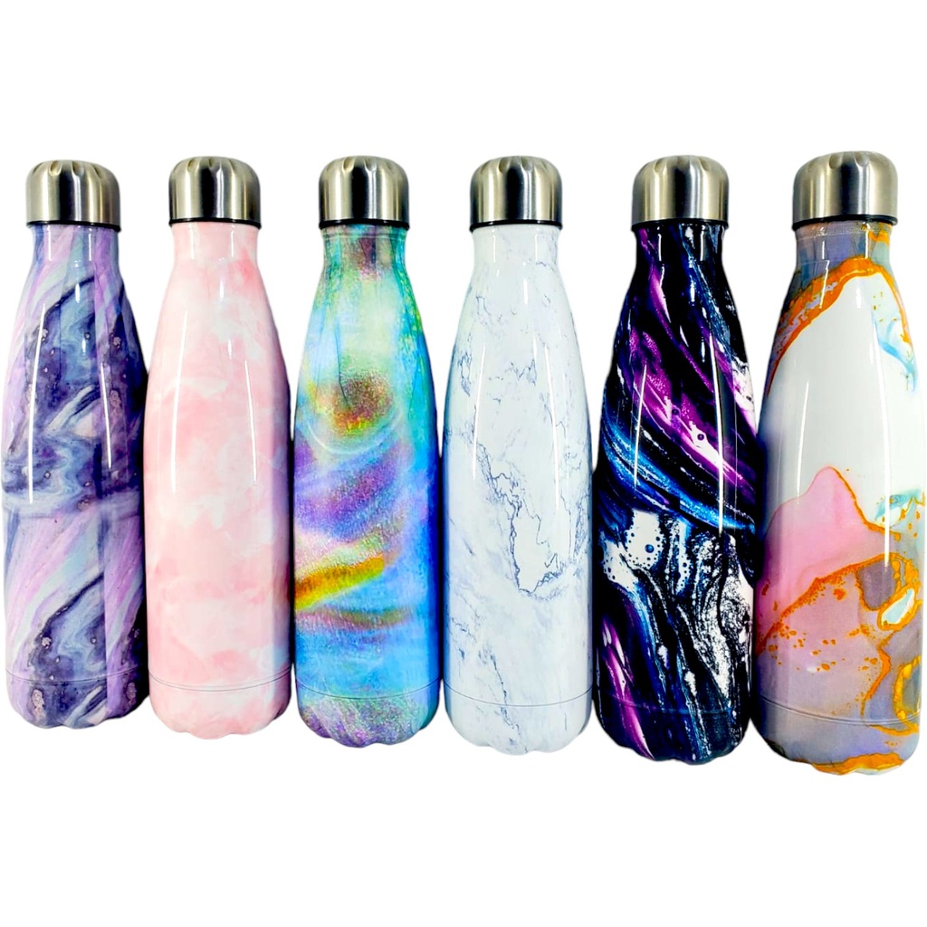 [P0246810] Marble Design Stainless Steel Water Bottle - No. GWK853