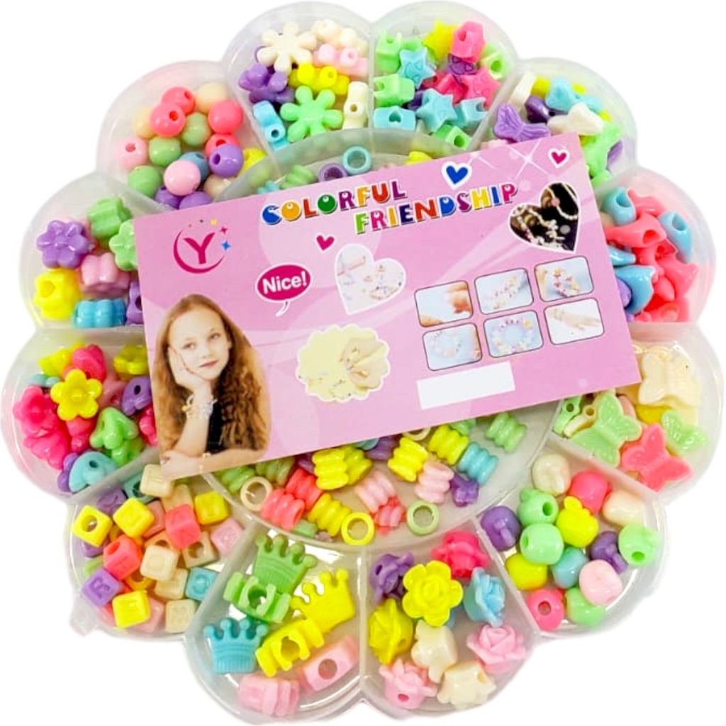 Colorful Friendship Beads - Flower - No. 2292-16
