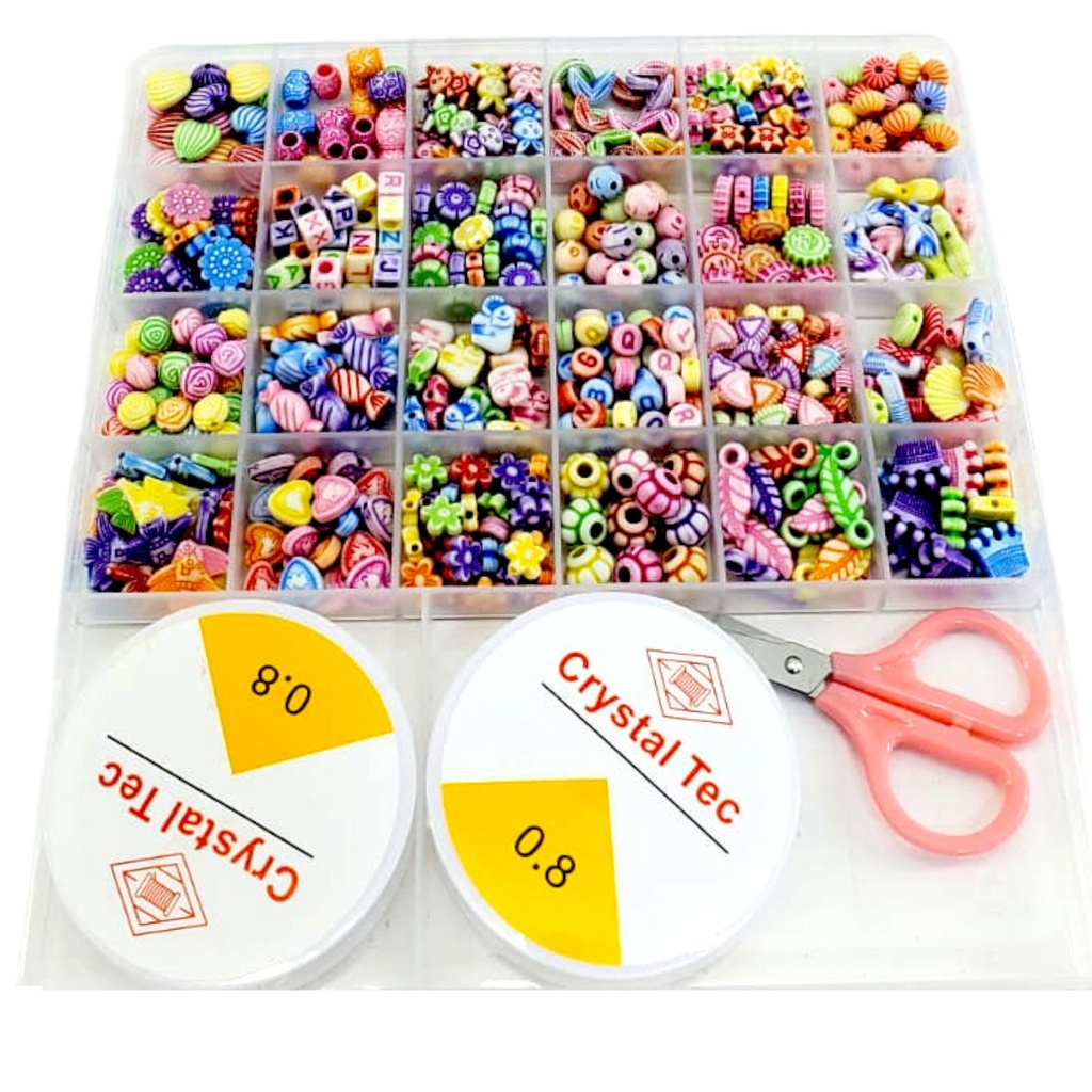 Colorful Friendship Beads - Square - No. 2292-18