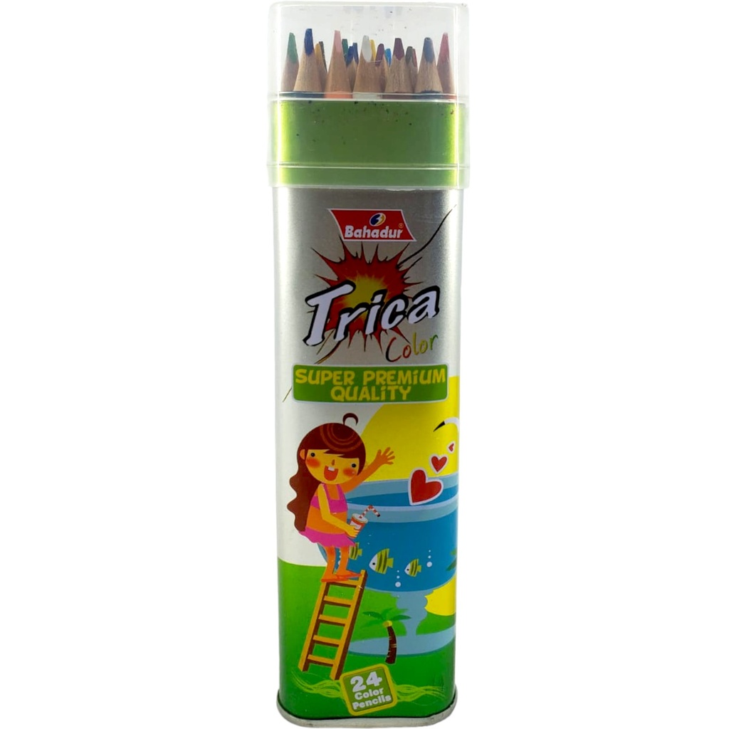 Bahadur Trica Color Pencils – Pack of 24 Colors