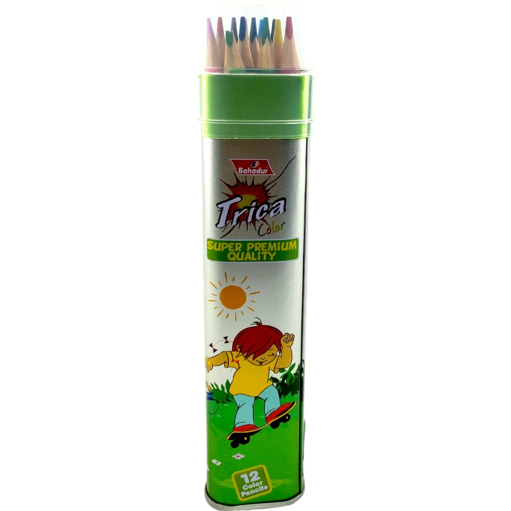 Bahadur Trica Color Pencils – Pack of 12 Colors