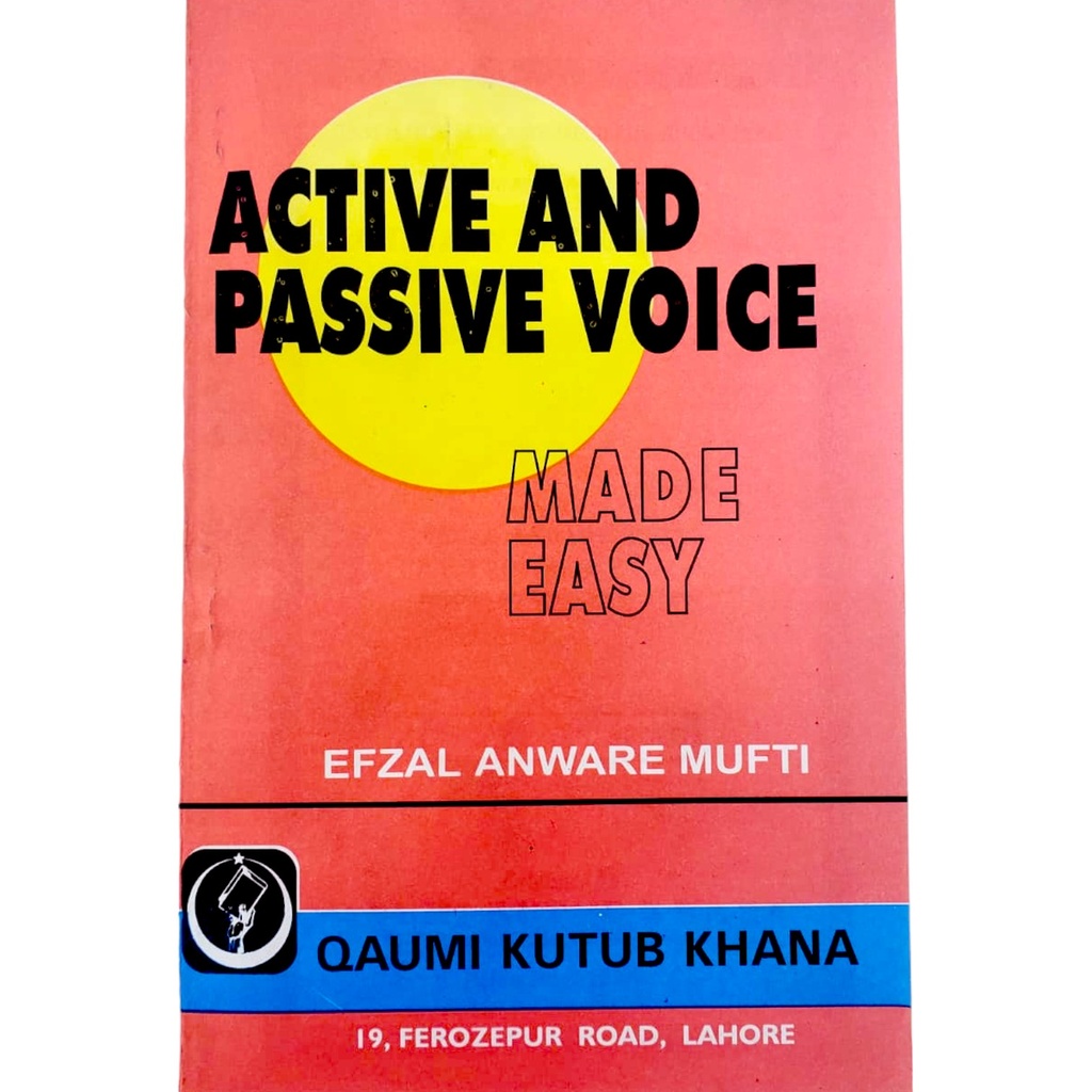 Active And Passive Voice