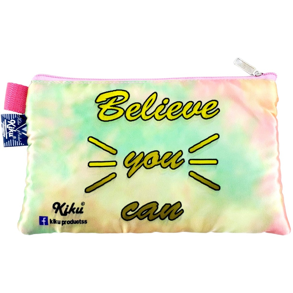 Believe You Can Single Zipper Pencil Pouch