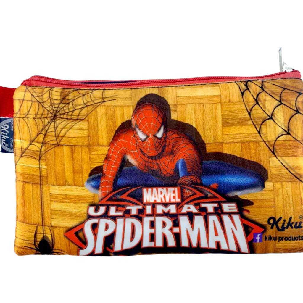 Spiderman Double Zipper Pencil Pouch (Assorted Design)