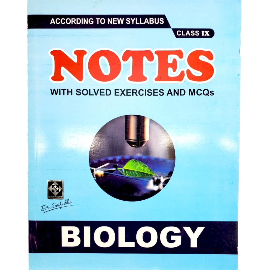 Biology Notes For Class IX - Dr Saifuddin