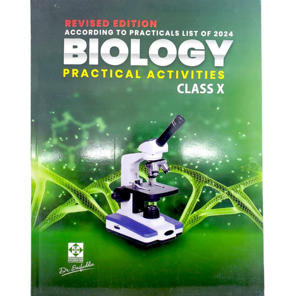 Biology Practical Book & Journal For Class X - Dr Saifuddin