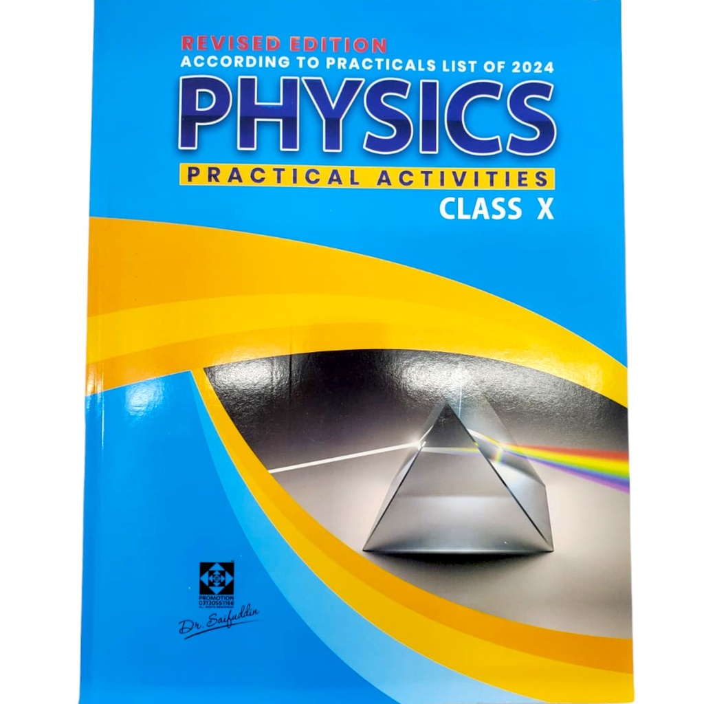 Physics Practical Book & Journal For Class X - Dr Saifuddin