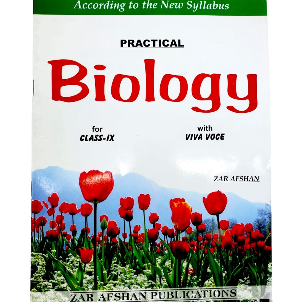 Biology Practical Book For Class IX - Zar Afshan Publications