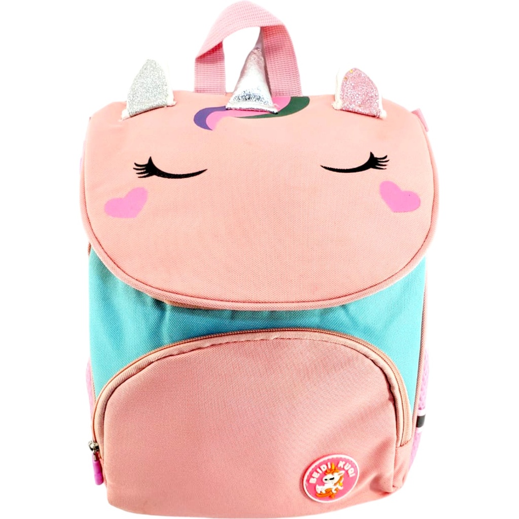 Unicorn Pre-School Bag - Pink/Green( IMPORTED )