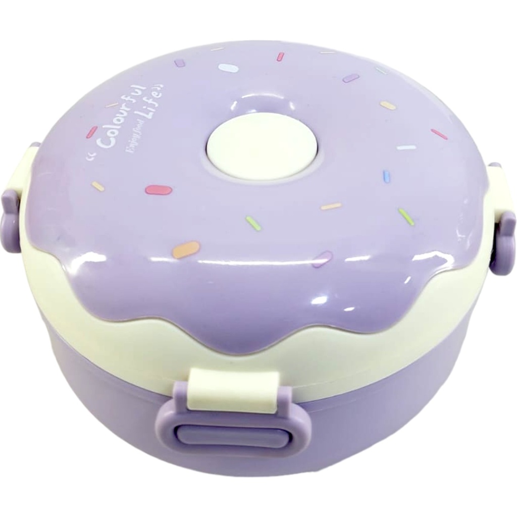 Donut Lunch Box - Purple - No. ML-6277