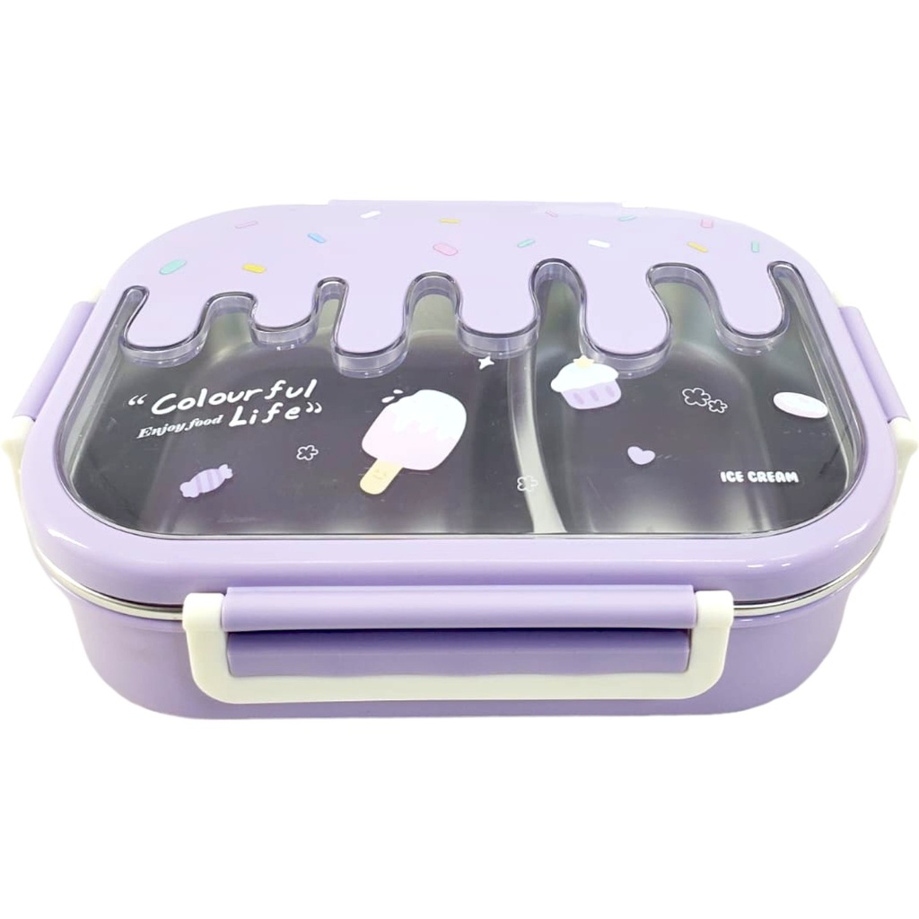 Ice Cream Lunch Box - Purple - No. ML-6282