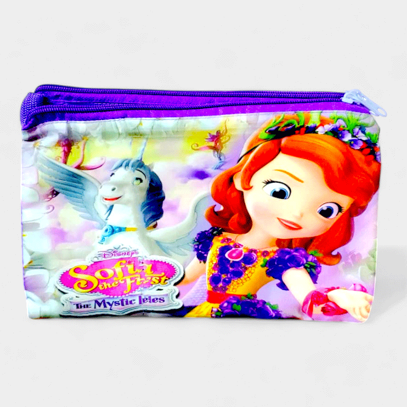 Assorted Character Double Zipper Pouch