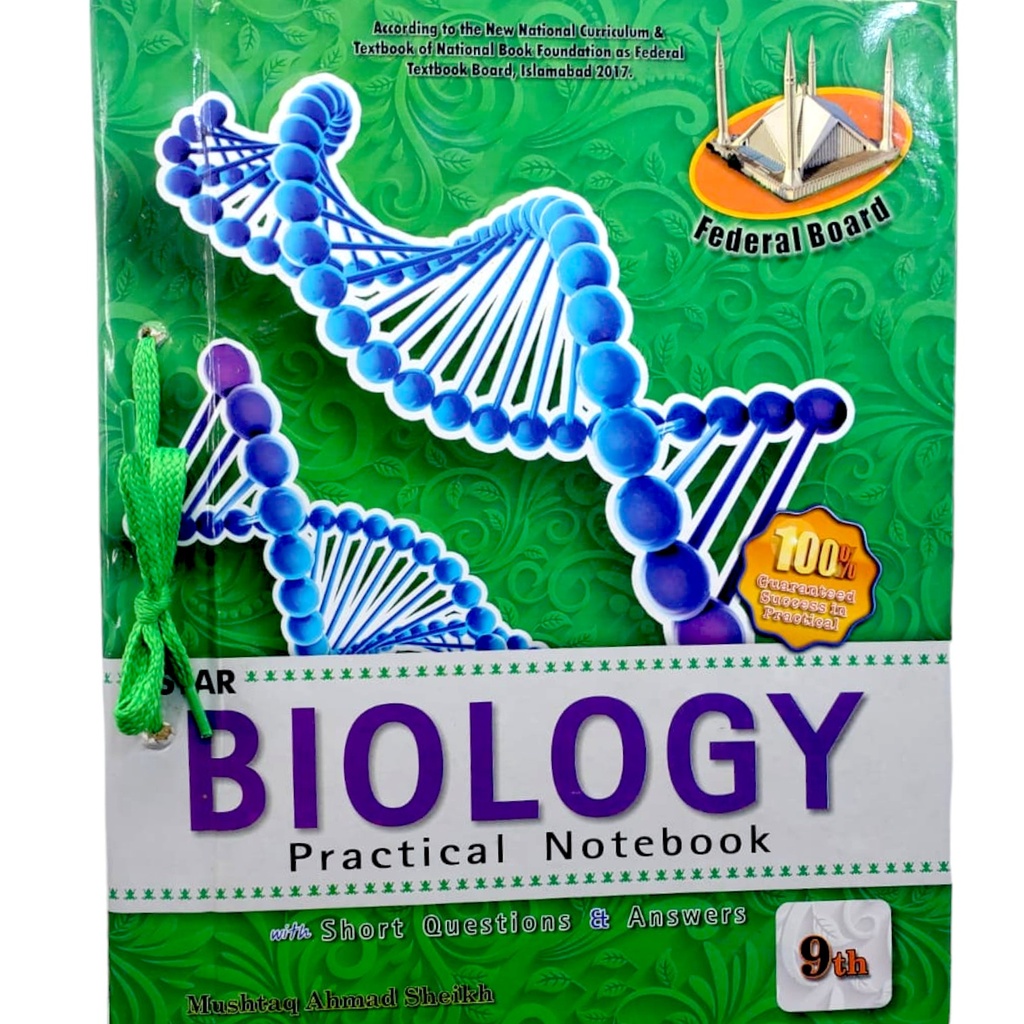 Biology Practical Notebook with Short Question & Answer for Class IX - Dr. Farkhanda Manzoor