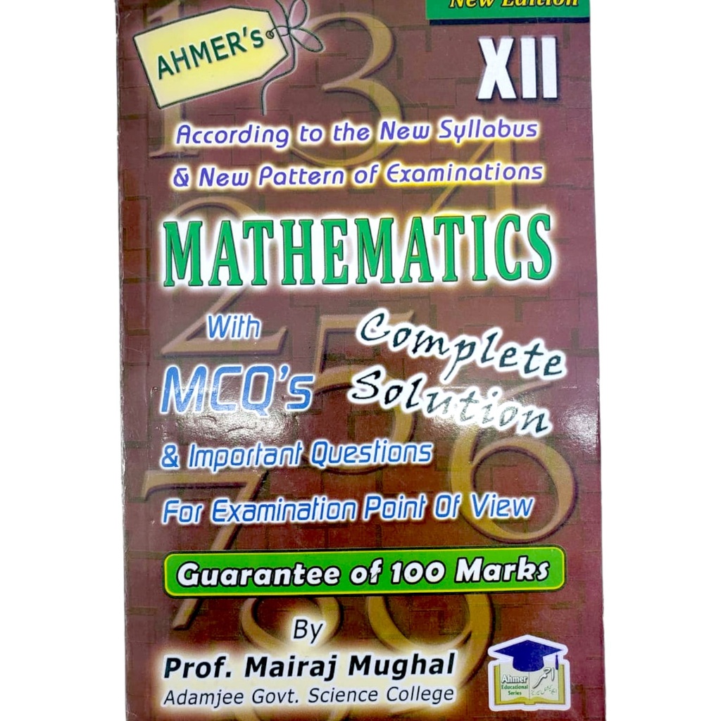 Mathematics Key Book with MCQ's for Class XII - Ahmer's Publisher