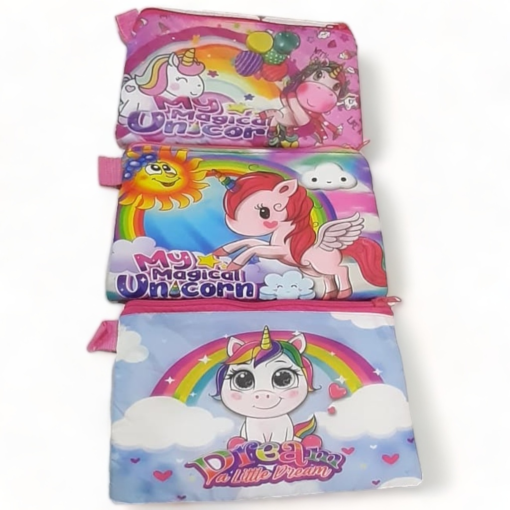Unicorn Single Pencil Pouch - assorted designs