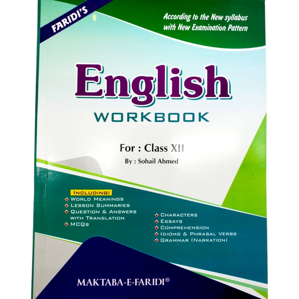 Faridi's English Workbook For Class XII - Sohail Ahmed