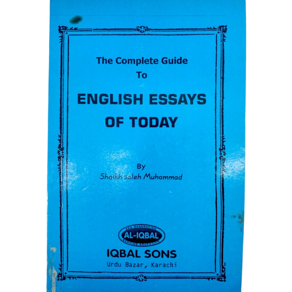 English Essays of Today - Iqbal Sons