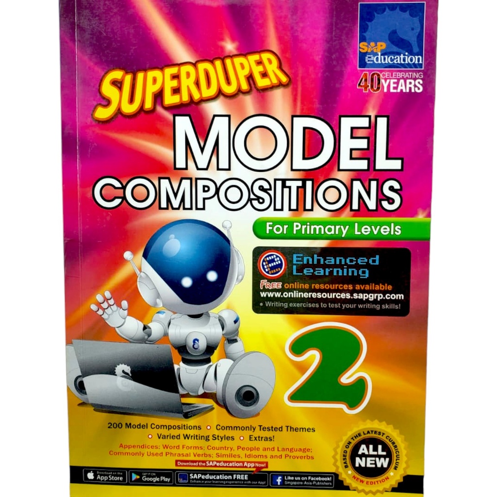 [9789814715126] Superduper Model Composition Book 2 for Primary Levels - SAP Publisher