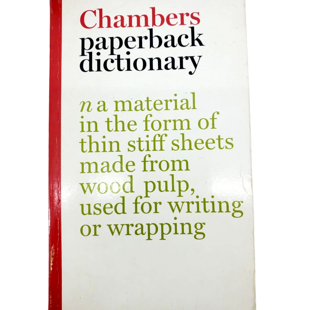 Chambers Paperback Dictionary