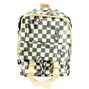 Shinaier Cheque College Bag - Green/White( IMPORTED )