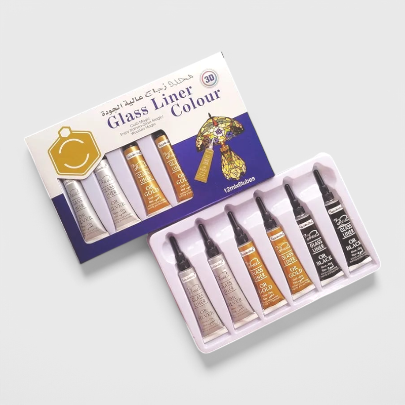 Glass Liner Colour - Silver - Keep Smiling