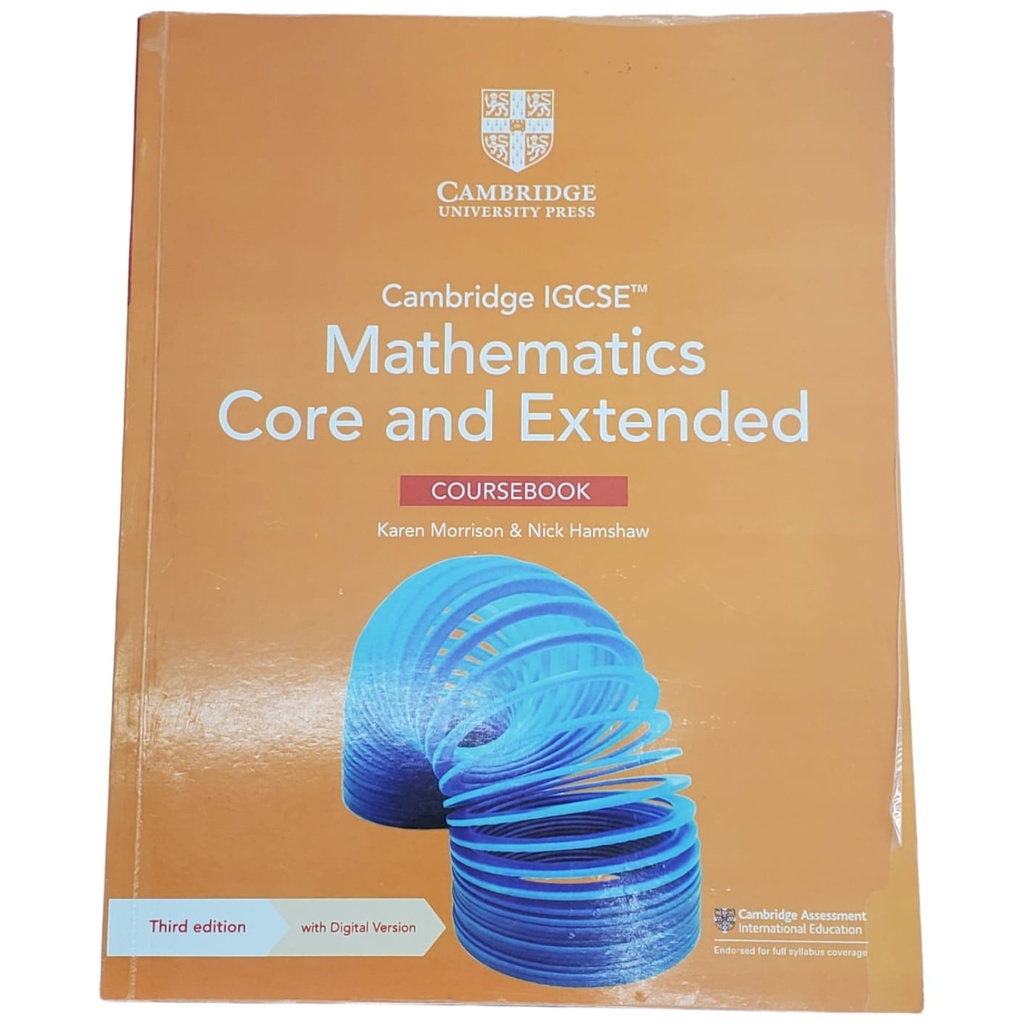 Cambridge O level Mathematics Core & Extended Course Book - Third Edition Digital Access - Low Price Edition