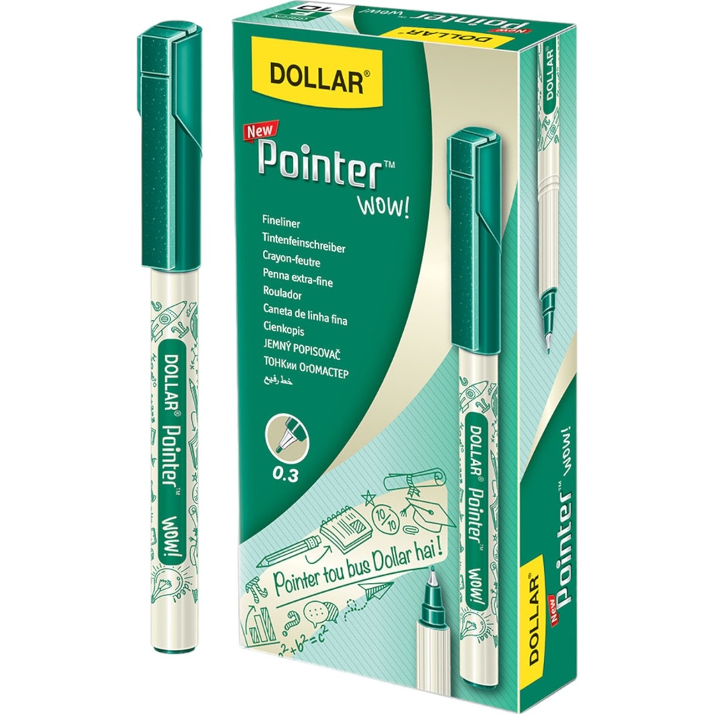Dollar Pointer Green - 0.3mm - 1 Pcs