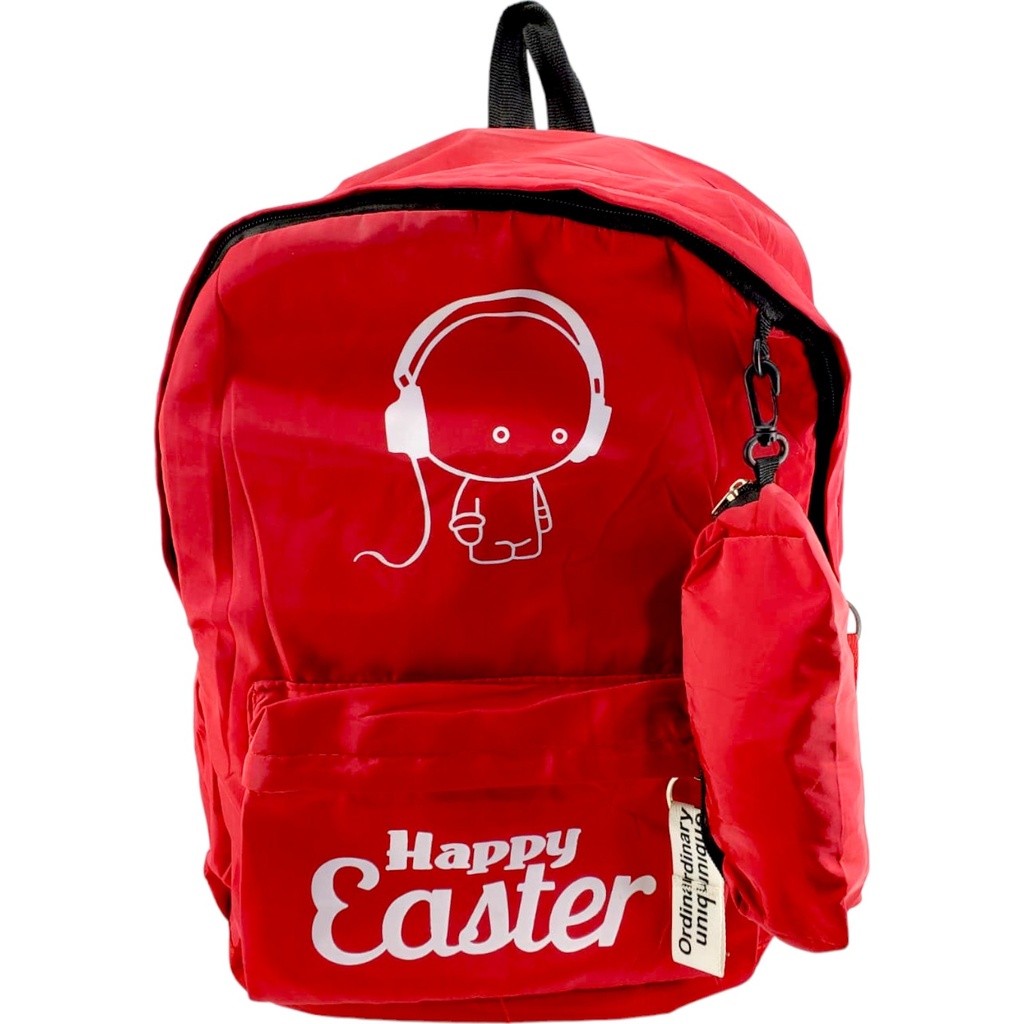 Happy Easter College Bag - Red ( IMPORTED )
