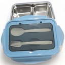 Lunch Box With Spoon & Fog - Blue
