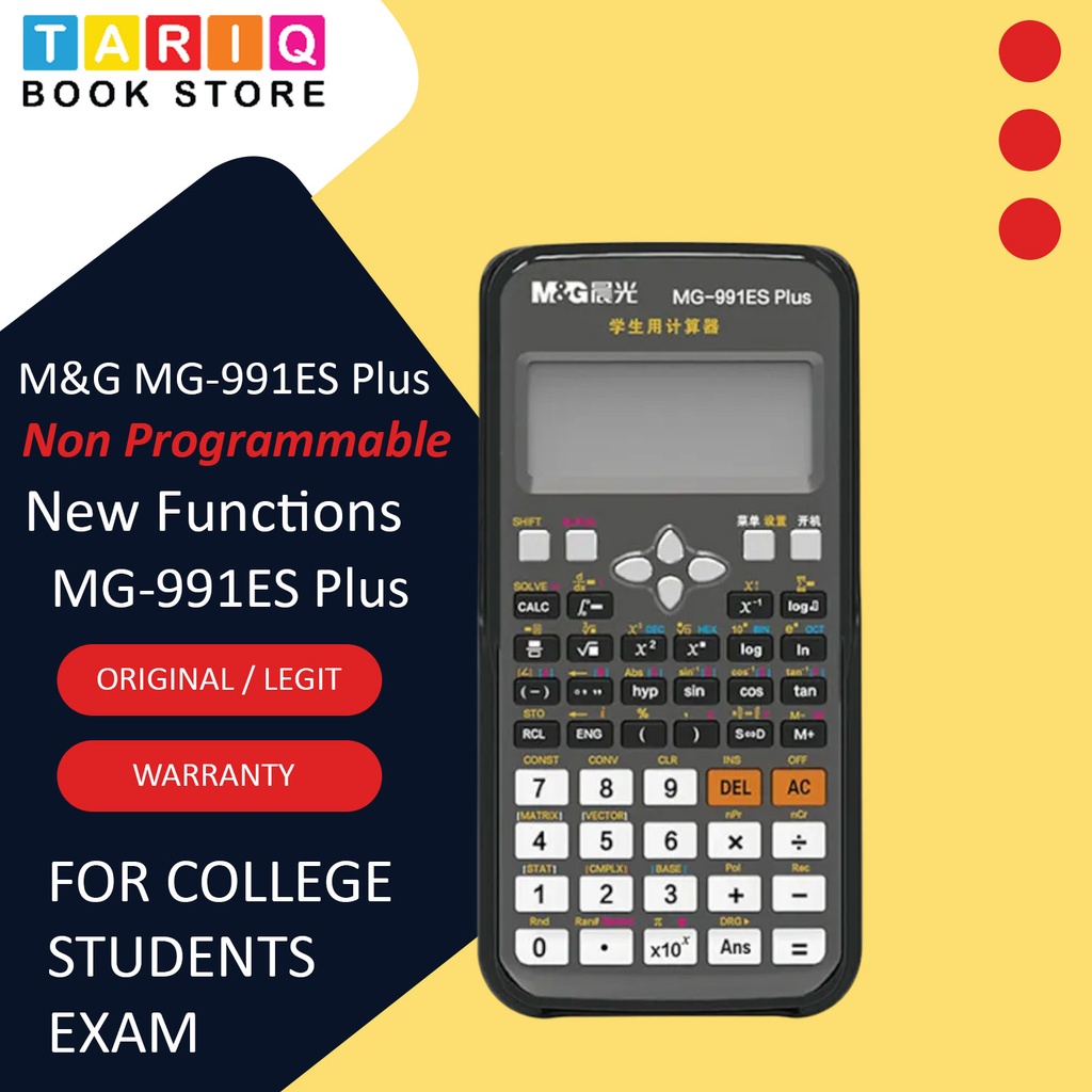 M&G Scientific Calculator 417 Functions - No. MG-991ES Plus