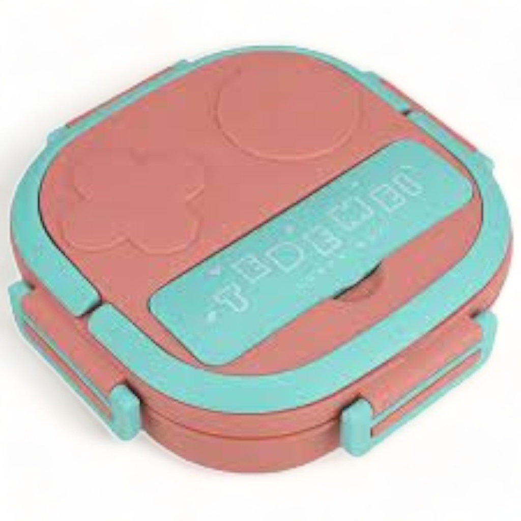Stainless Steel Children's Lunch Box - Pink - No. TDM6122