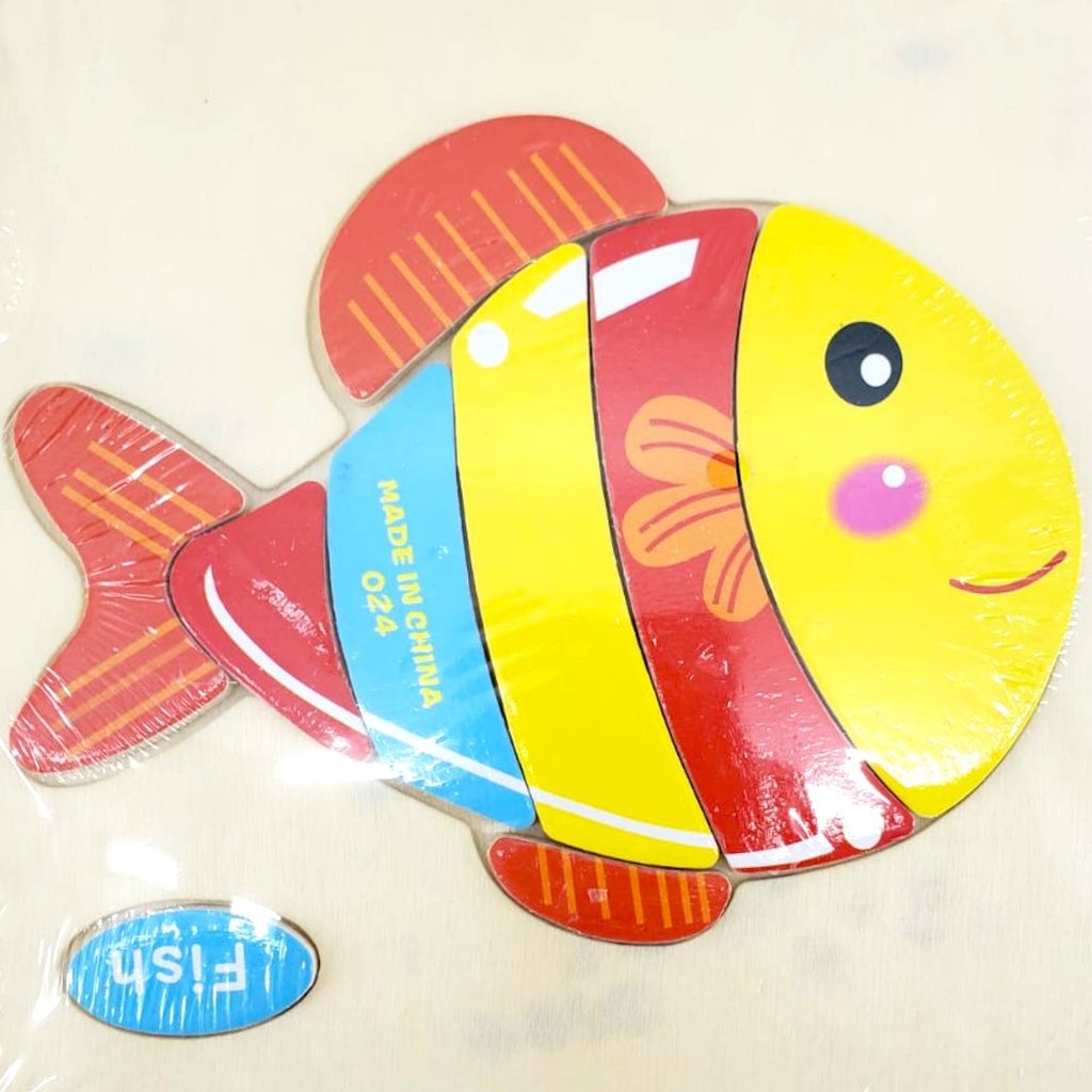 Wooden Fish Embossed Plate Toy