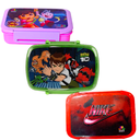 Plastic Lunch Box - Assorted Designs - Mercury