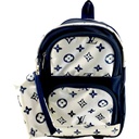 Lv Pre-Primary School Bag - Blue/White ( MADE IN PAKISTAN  )