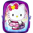 Hello Kitty Pre-Primary School Bag - Purple ( MADE IN PAKISTAN )