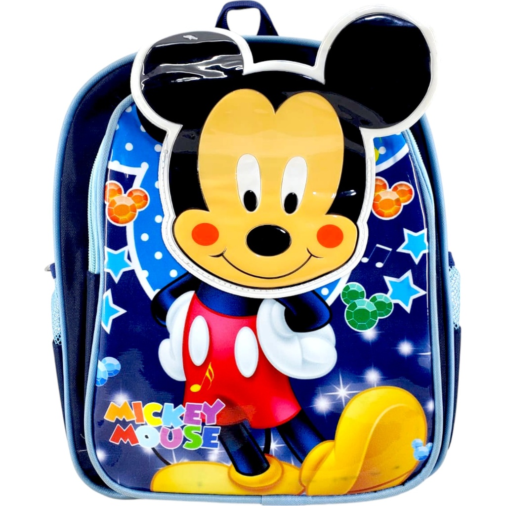 Mickey Mouse Pre-Primary School Bag - Blue( IMPORTED )