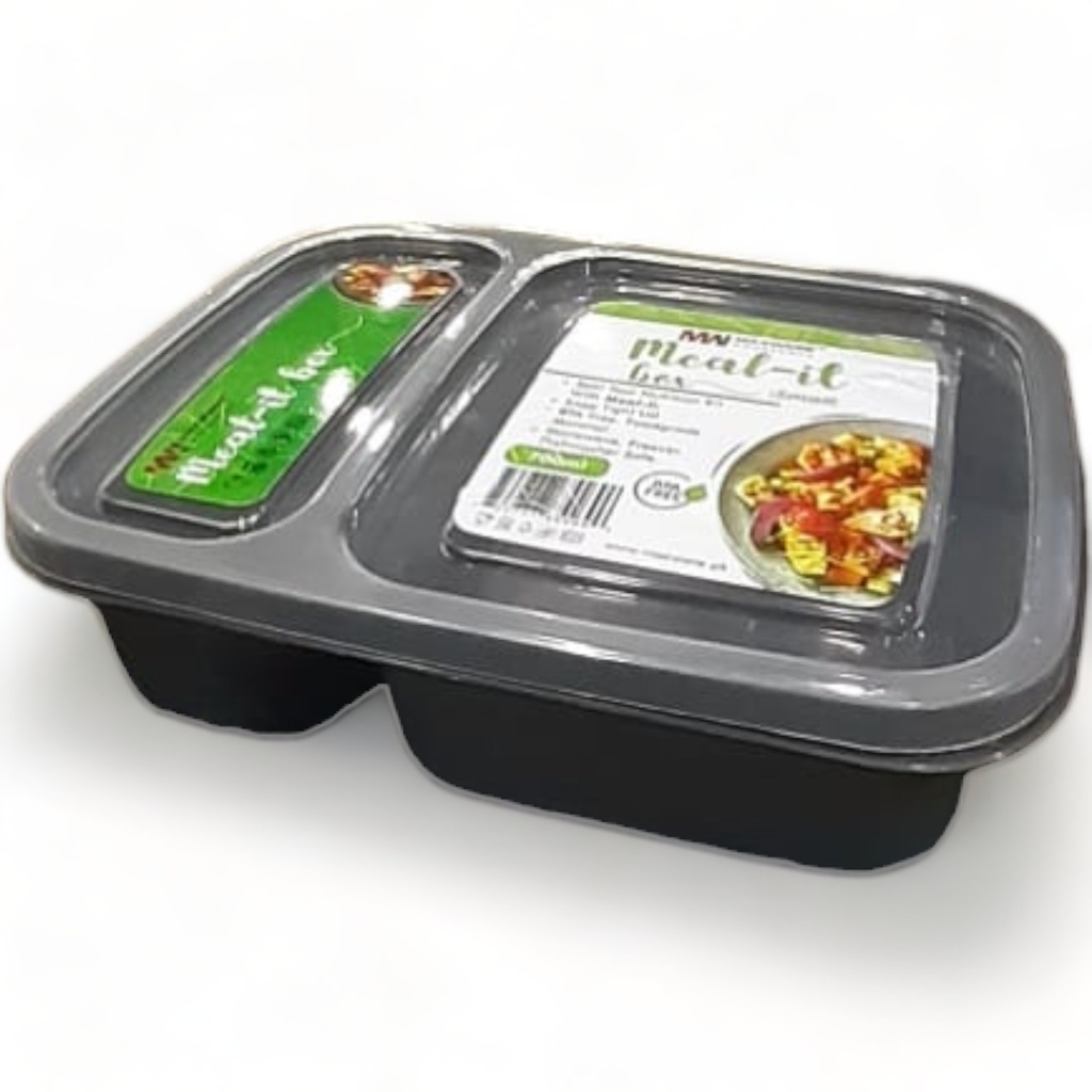 Lunch Box Plastic - Grey  (Small)