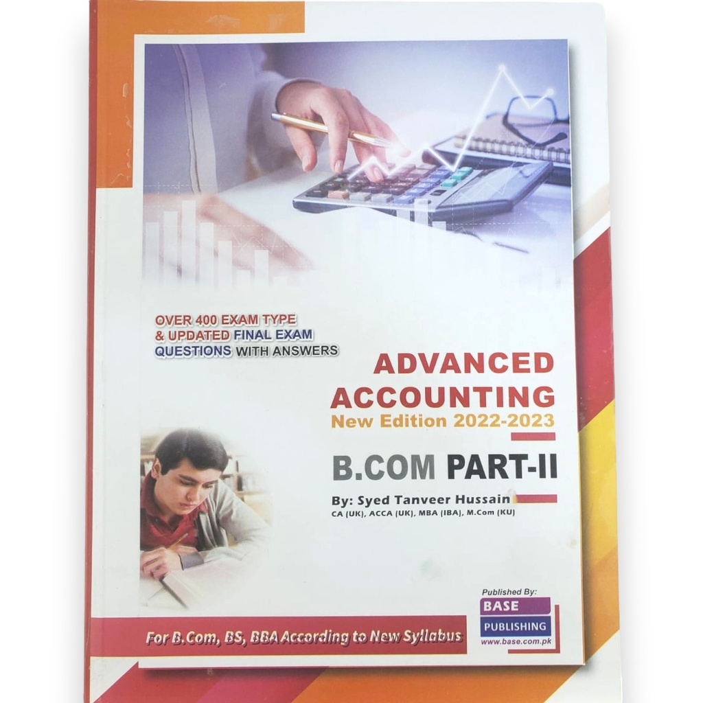 Advanced Accounting for B. Com Part II- New Edition 2022-2023 - Base Publisher