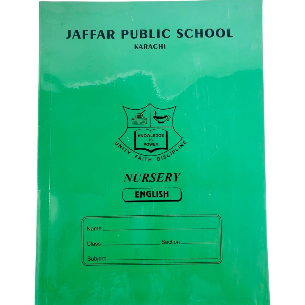 Nursery English Printed Copy - Jaffar Public School