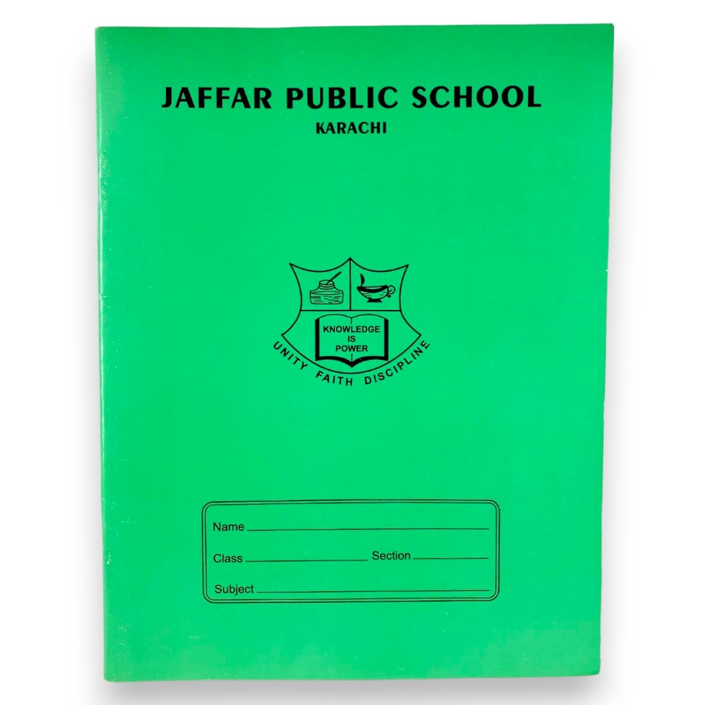 Broad 4 Line English Margin Copy - 120 Pages - Jaffar Public School