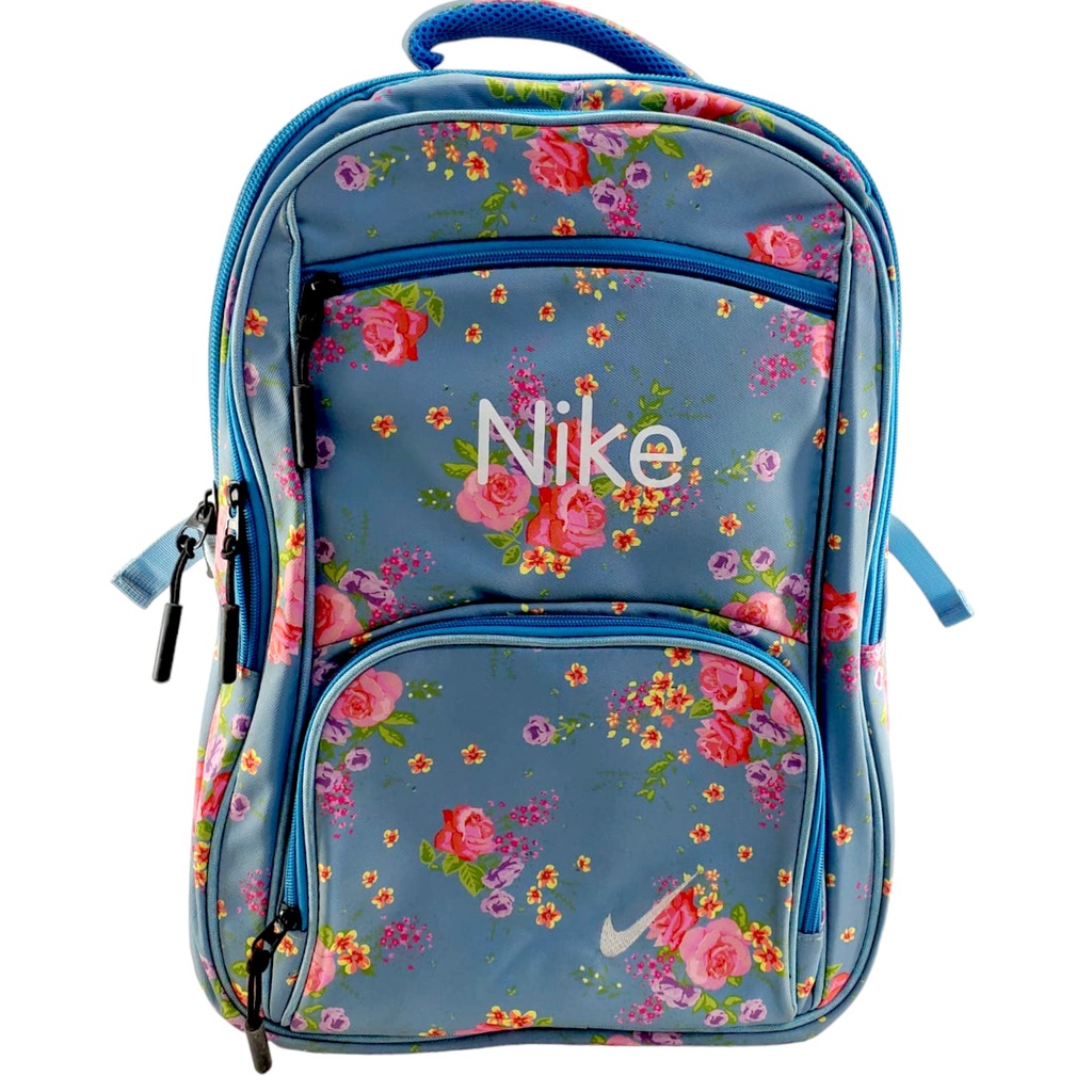 Nike Flower School Bag - Blue - Class - 3 - 8( IMPORTED )