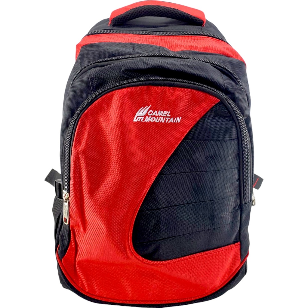Camel Mountain 18Inch School Bag - Black/Red - Class - 3 - 8( IMPORTED )